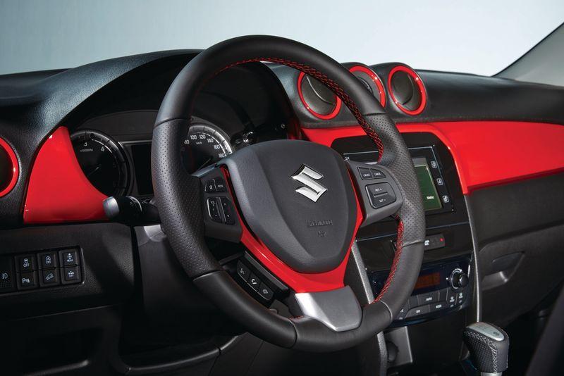 Steering Wheel Coloured Trim Bright Red